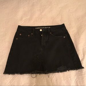 American Eagle black denim skirt